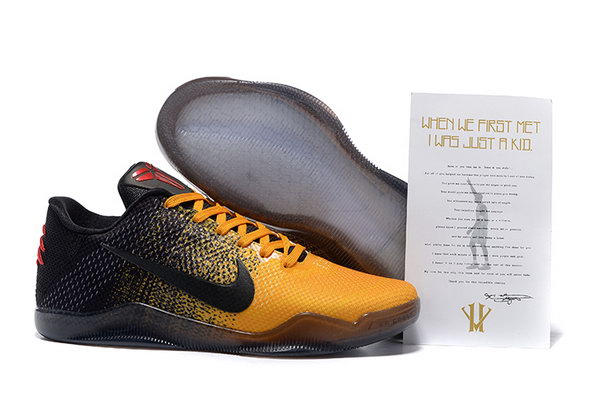 Nike Kobe Xi Shoe Yellow Black Inexpensive